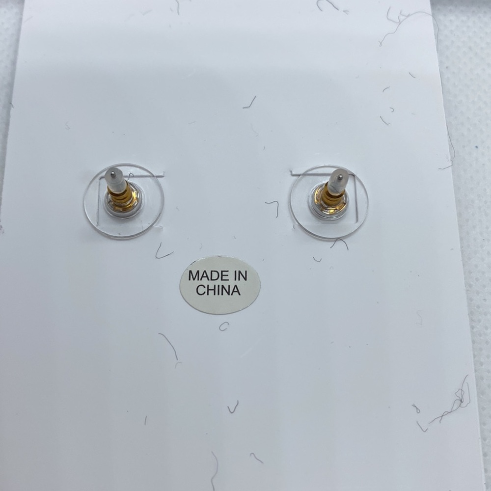 Disney X Baublebar Gold Rainbow Rhinestone Minnie Mouse Earrings - Picture 3 of 7